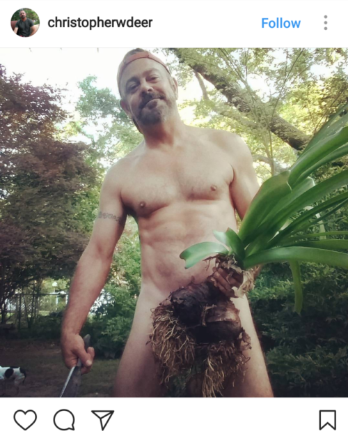 A selection of photos from #WorldNakedGardeningDay on Instagram
