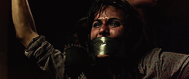 gaggedactresses:  One of my favourite gags of all time: Alexandra Daddario tightly