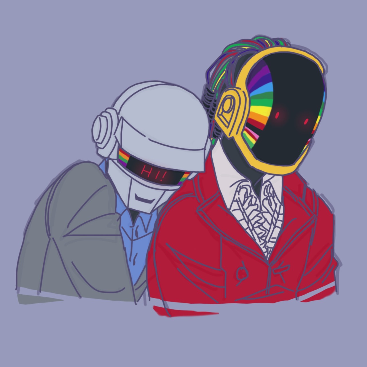 Ondartet tumor mandig baseball Lose Yourself to Daft Punk fan art — Hmm Might be obsessed idk? Anyway have  sum more of...
