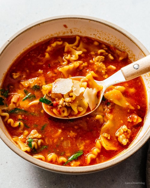 savorytoothgirl:The Best Soup: Lasagna Soup
