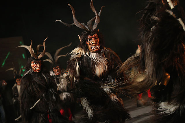 odditiesoflife:  Meet Krampus the Devil of Christmas  Half-goat, half-demon, all