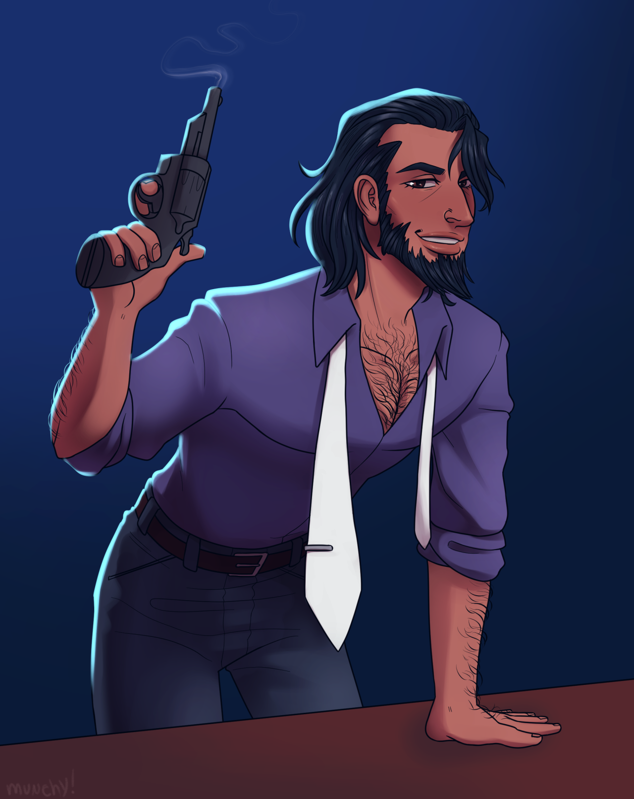 A slightly sexy Jigen for @nocturnal-bear-neon <3