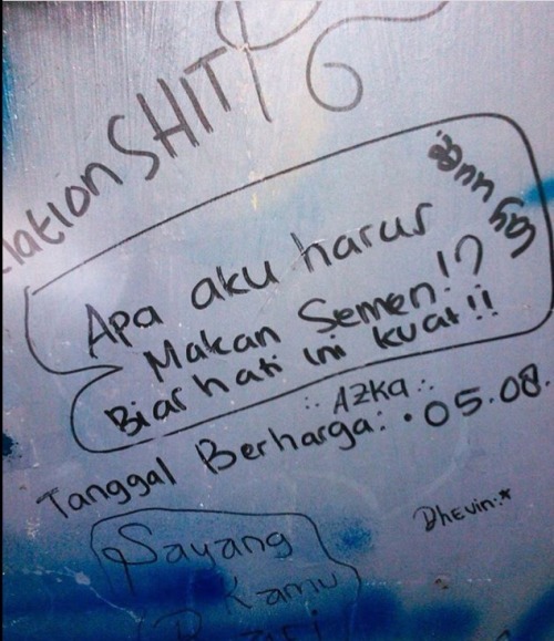 Harus Broh. Biar Kuat Liat Dia Sama Oranglain. Keep Strong! Pict Source By: @demushasi