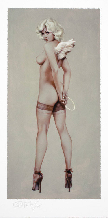 girl-o-matic: Devil In High Heels - Heather Kozar as painted by Olivia De Berardinis - via (X).