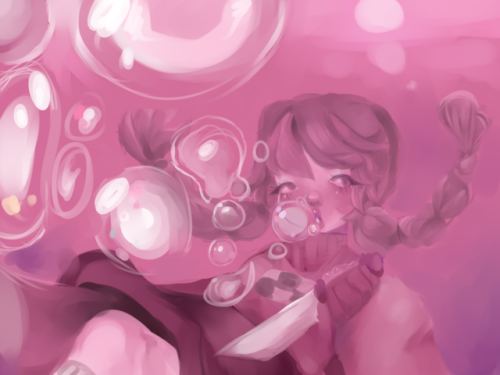 kittensurgery:madotsuki drowning in the pink sea