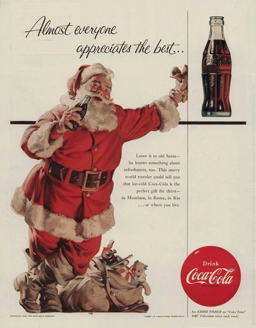 Coca-Cola, 1955Theme: 12 Days of Christmas, Day 4 