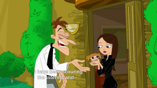 I’m...I’m sorry, I just this minute realized that there are people out there who have no idea that Heinz Doofenshmirtz is the best fictional father out there. You guys don’t mind if I bombard your entire dashboard with proof right? Excellent.