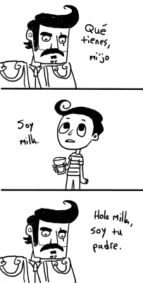 sorel-estia:  lokisadvocate:  soy milk wasn’t even invented yet   SPANISH DAD JOKES