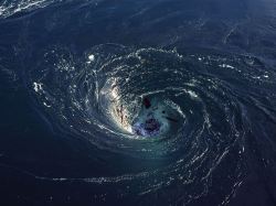 sagansense:  Oceanic Black Holes Found in Southern Atlantic  Black holes are a tear in the fabric of space-time from which nothing escapes, not even light. They take on a mythic significance in popular culture as portals to alternate dimensions or grave
