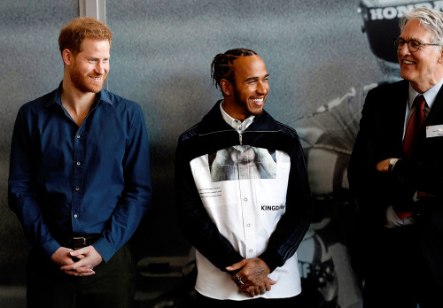 meghansboys:The Duke of Sussex and Lewis Hamilton officially open The Silverstone Experience at Silv