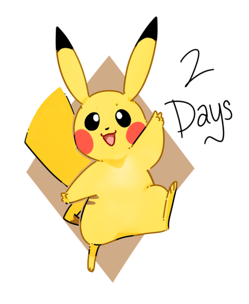 Doodles from counting down Let’s Go Eevee and Pikachu.