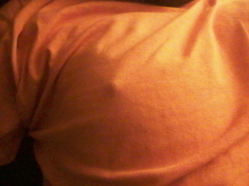 nipster51:  Nipple through my shirt. 