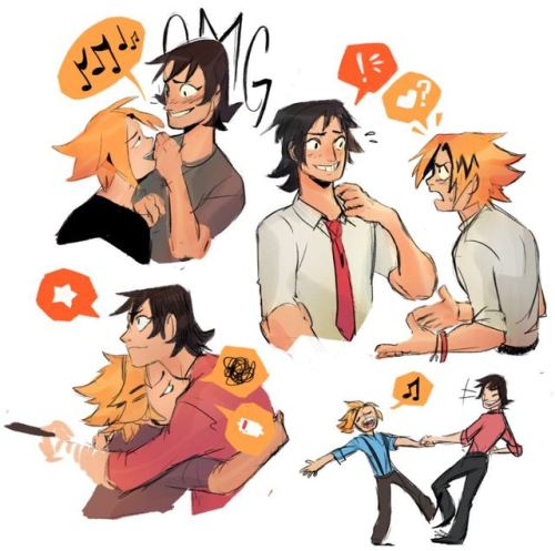 appleteaday:Some kamisero doodles cuz a certain friend pretty much got me into liking them as a ship