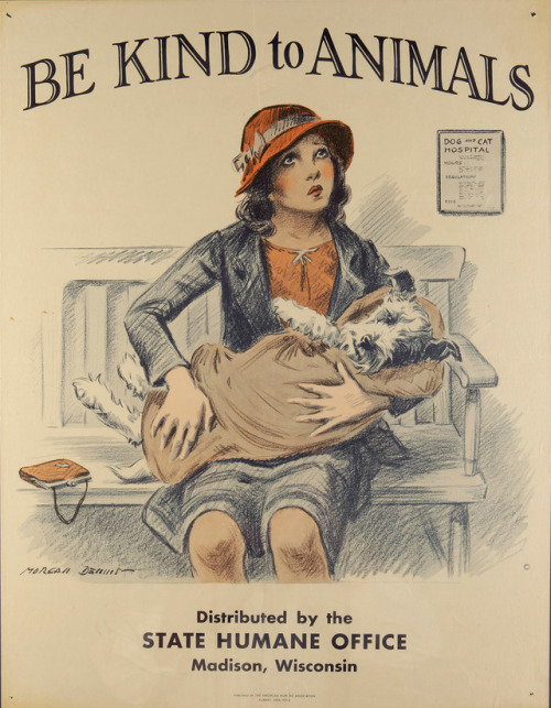 vintageeveryday:Adorable vintage posters promoting kindness to animals from the Great Depression.