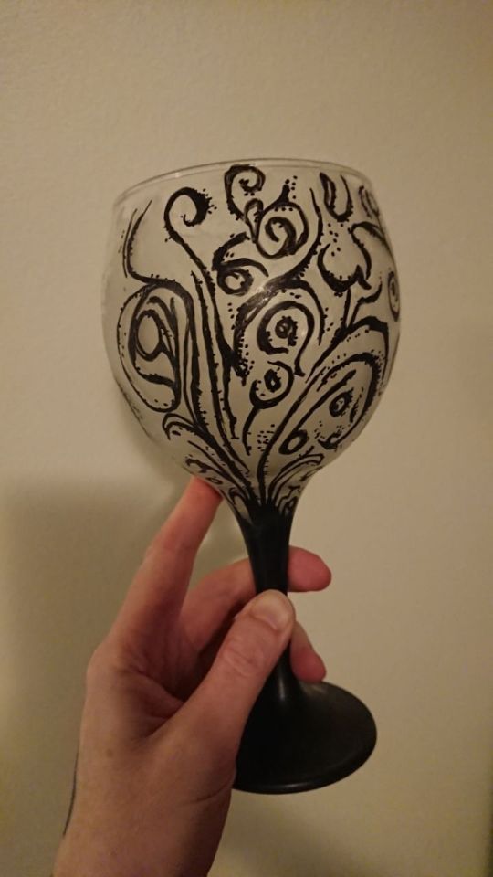 Another Gothic Homemaking Inspired Piece - The Chaos Chalice. Mainly Used For Drinking Rum (preferably