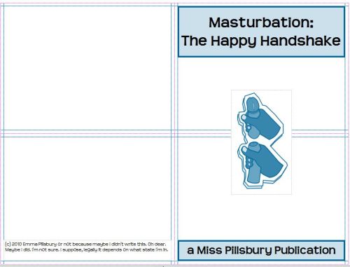 homeschoolinggeek: &ldquo;Masturbation: the Happy Handshake,&rdquo; an informative sex ed pamphlet 
