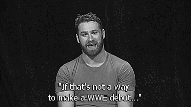 themillenniumpuzzle:  Sami Zayn on his mom watching him wrestle for the very first time at a WWE Live Event in Montreal this month. 