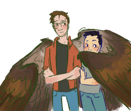 void-bee: @crappylittledemon‘s winged au that i love  i love wings ok :D