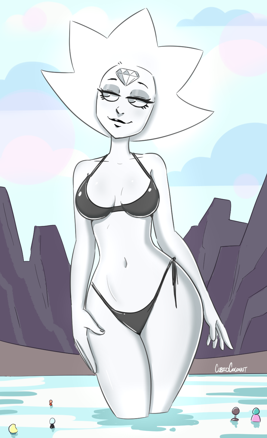 Pool party White Diamond!