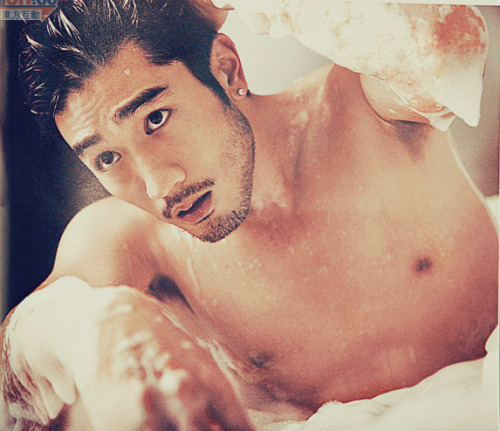 ayogukkie:  alwaysdotherightthing:  claudiagray:  A little Godfrey Gao brightens everyone’s evening.  thefalloutkid:  i am so not sorry for this   why does Godfrey always come out the blue uninvited on my dash though  Wow. Godfrey’s ass always shocks