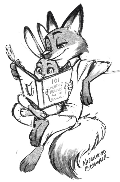 nijuukoo:  Midnight doodle before bed. i can’t handle the brilliance of everything in this movie I’VE BEEN LISTENING TO THE SOUNDTRACK AL LDAY also Judy and Nick are too cute and i love them and everything about them and I CAN’T WITH THIS MOVIE,