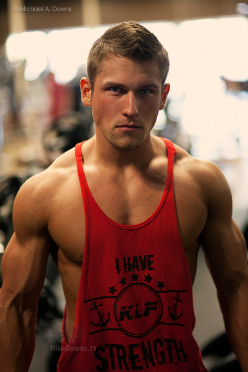 manpics:  JC Salter, that ripped blond muscle stud by Michael A Downs
