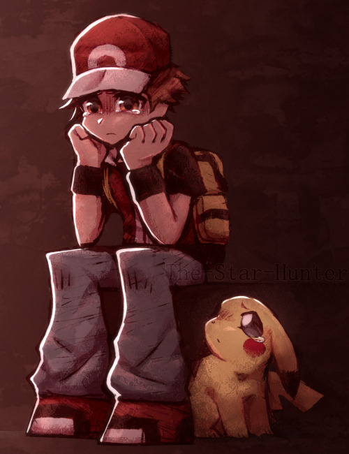 askpokemontrainerred:// found an old-ish sketch and finished it!
