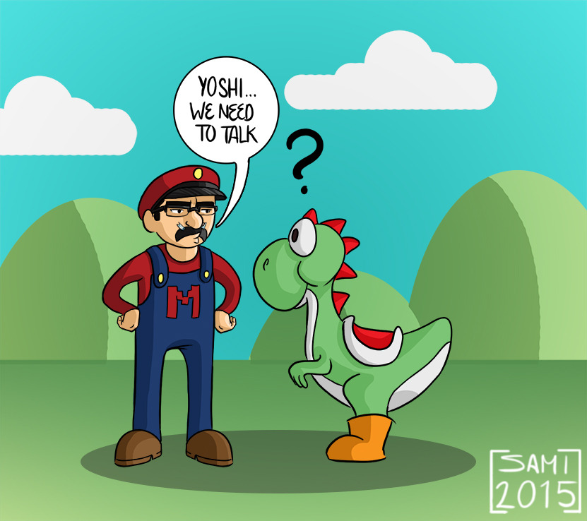 sami01:  Cause markiplier​​’s constant (and hilarious) parting with Yoshi during