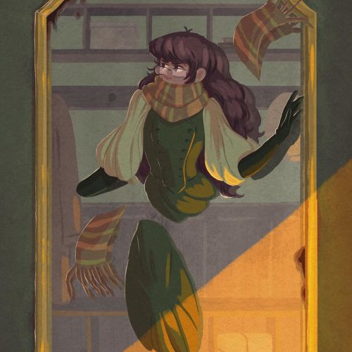 ✨The Mirror Visitor✨ Last but not least of my fantasy books illustrations : Ophélie from the Mirror 