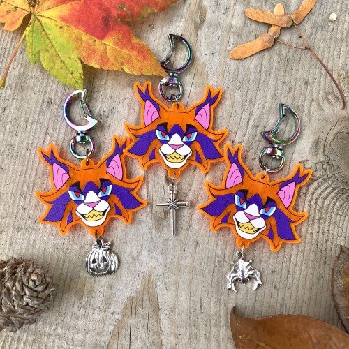 happy halloween month everyone I got some sleepwalk-inspired hawk charms up on my bigcartel :)))http