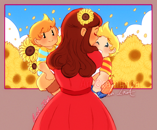 Sunflower play day. Happy 15th Anniversary, Mother 3. ☀️