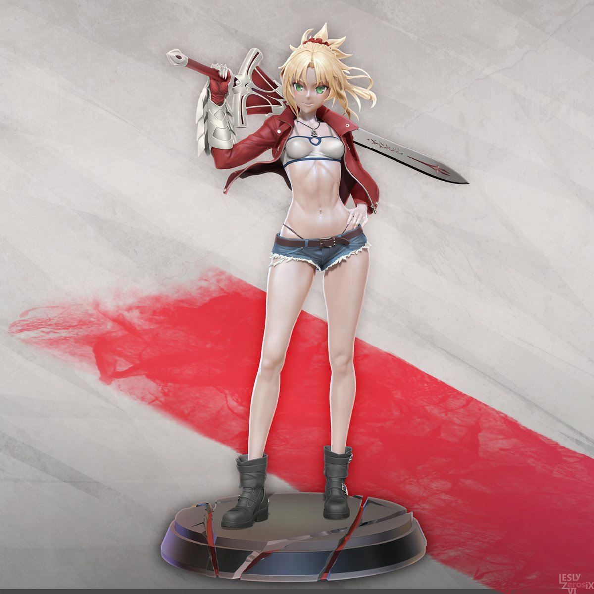 leslyzerosix:    This is the last my work of this yearFate : Apocrypha - Saber of