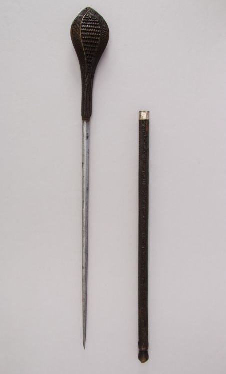 art-of-swords:  Dagger with Sheath Dated: 18th century Culture: Turkish Medium: wood, steel, coral, brass, silver Measurements: L. with sheath 23 1/4 in. (59.1 cm); L. without sheath 22 in. (55.9 cm); W. 2 1/2 in. (6.4 cm); Wt. 4.9 oz. (138.9 g);