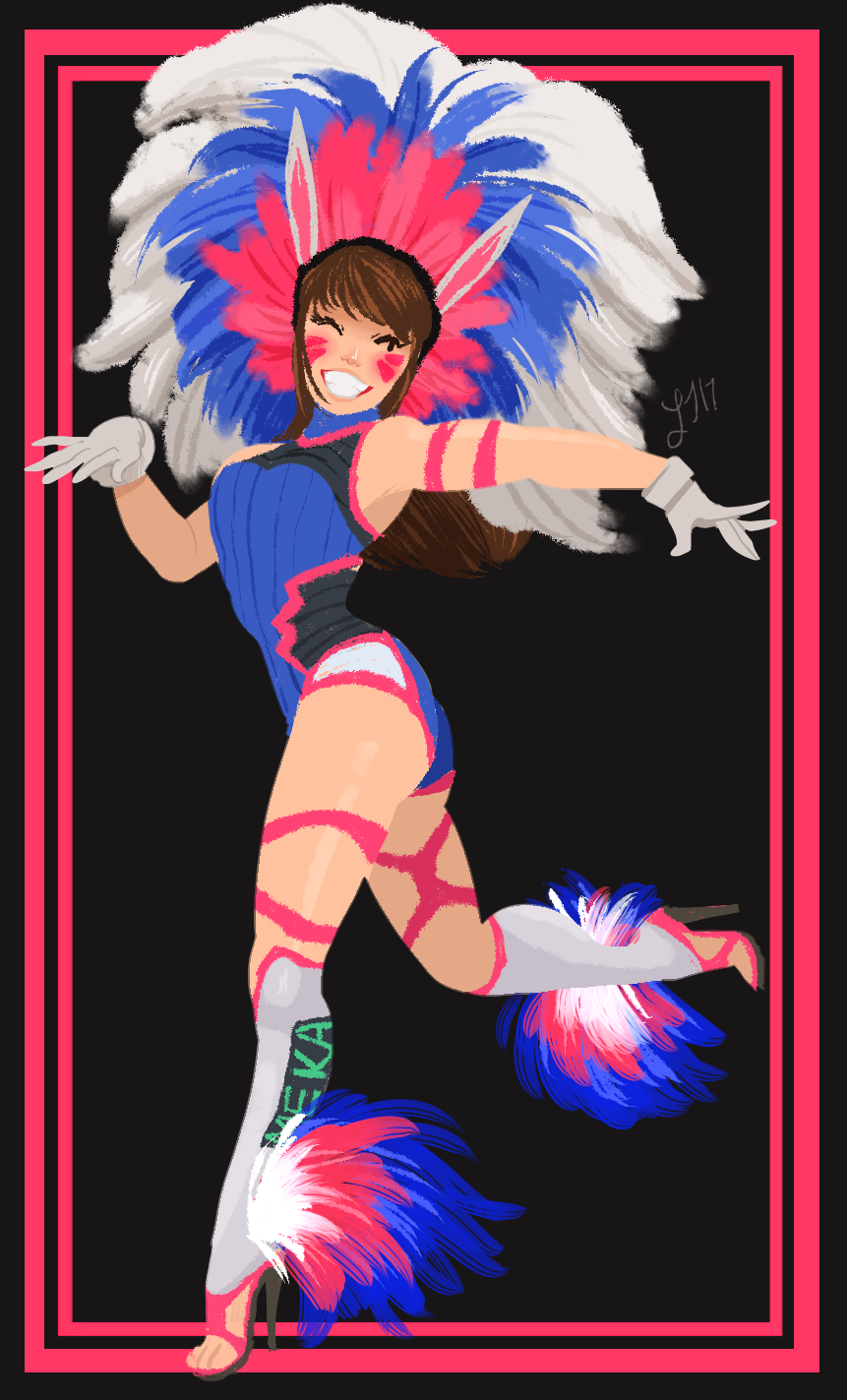 lauren-n-taylor: D.va doodle in honor of Carnival Commission Info - Buy Me a Ko-fi