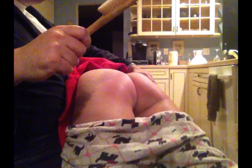 overmyknee:  A nice submission - thanks &ldquo;My wife getting a well deserved spanking&rdqu