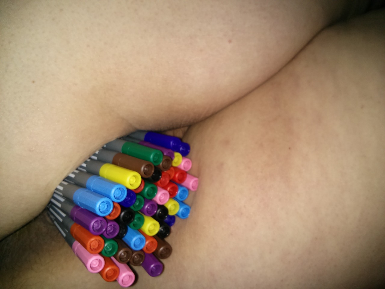 biggergapes-betterbabes:  mastergaper:  mysecretbdsmlife:  And finally, 47 pens.