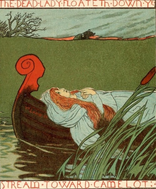 cair–paravel: The Lady of Shalott by Alfred Tennyson, illustrated by Howard Pyle (1881).