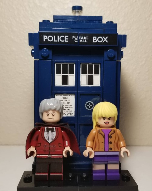 Third Doctor from @minifigsme &amp; Jo Grant is my own creation. All genuine LEGO parts.  #custo