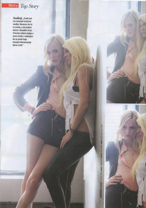 andrejpejicpage:  Andrej Pejic and Jelena Karleusa for Story Magazine: Editorial & Interview. Thanks for sending me the scans www.facebook.com/neda93 :D 