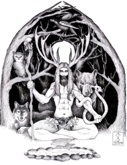 anerdywitchspath:  Cernunnos, by Saevus 