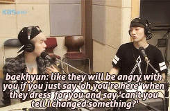 pandreos:  the difference between baekhyun and chen noticing the changes a girl makes