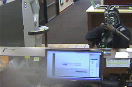 abcnews:FBI and police in Pineville, NC, are searching for an armed bank robber who dressed as Darth