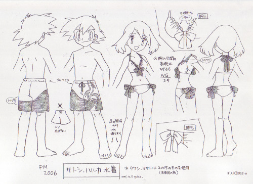 Porn photo pokescans:  Settei (animator’s references)