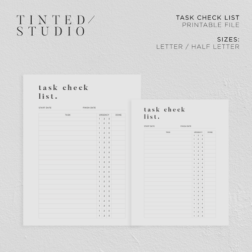 Task Check List by Tinted Studios