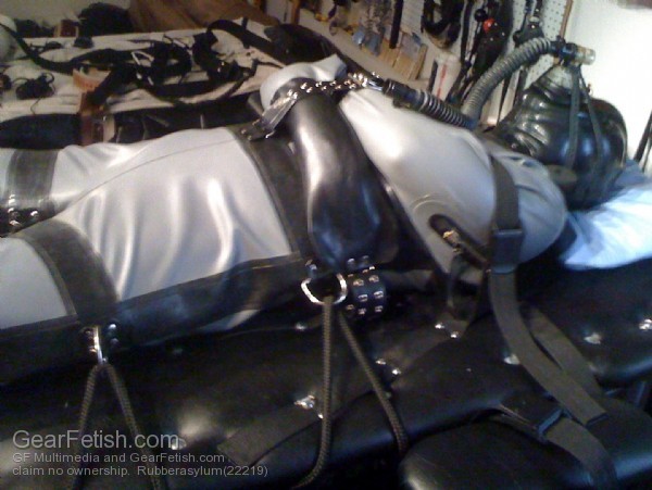 whipman-andy:  A wonderful suit I would love to own…an Aquala Bondage Suit!Heavy