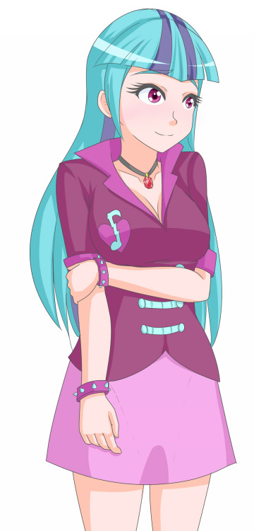 I wanted to draw a hair-down Sonata, ‘cause she’s admittedly kinda cute. Also trying out a faster coloring style, how’s it look?