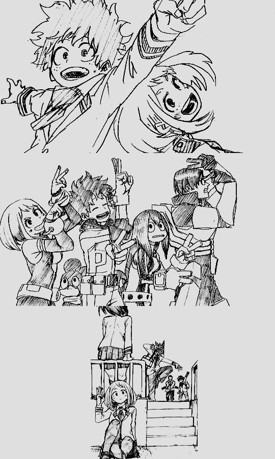 Promote Volumes Sketches(vol. 1-12 & 16-24) And Extra Pages (vol. 13-15) By Horikoshi Kohei