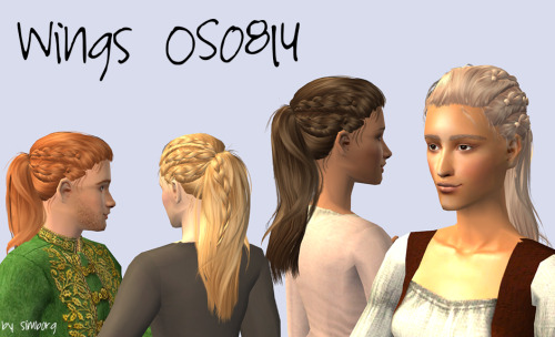 I converted this hair in November of 2020. o_oWings OS0814   Polycount: ~17k, cu-euTiny little seam/