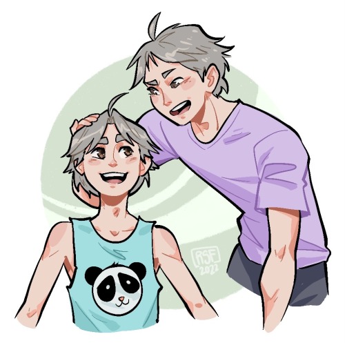 Suga And His Unnamed Little Brother Whomst We Shall Call ✨Kitoshi✨ For The Sake Of Why The Heck Not