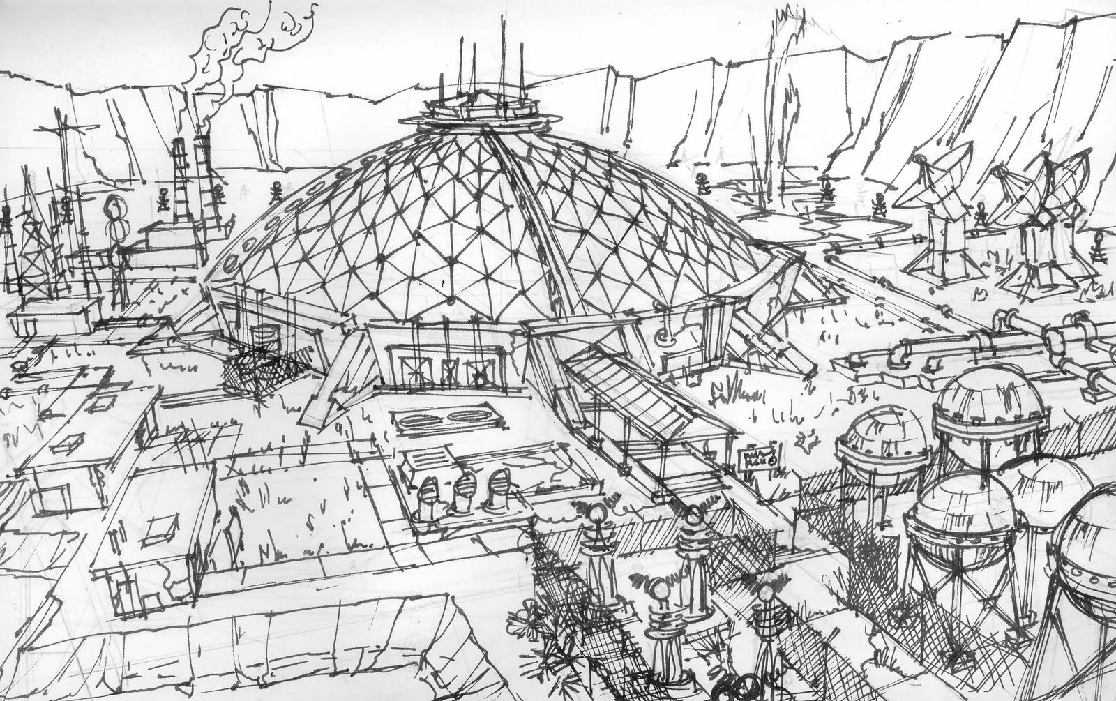 Independent Fallout Wiki on Tumblr Fallout New Vegas Big MT Concept Art